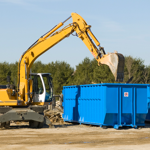 what are the rental fees for a residential dumpster in Mount Hope